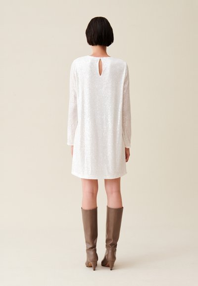 Claudie Pierlot ROBE COURTE RIFIFI SEQUINS - Robe de soir?�e - ecru/?�cru - ZALANDO.FR