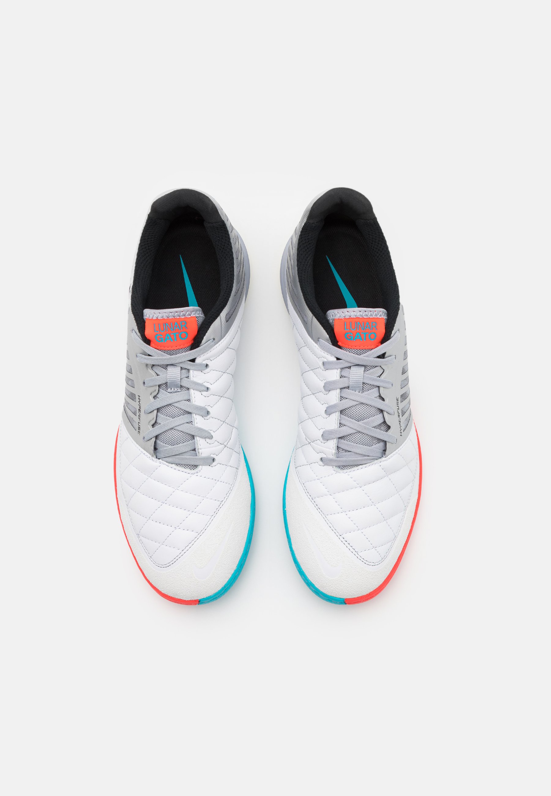 Nike Performance LUNARGATO II - Botas de fútbol sin tacos - white/metallic  silver/bright crimson/blanco - Zalando.es