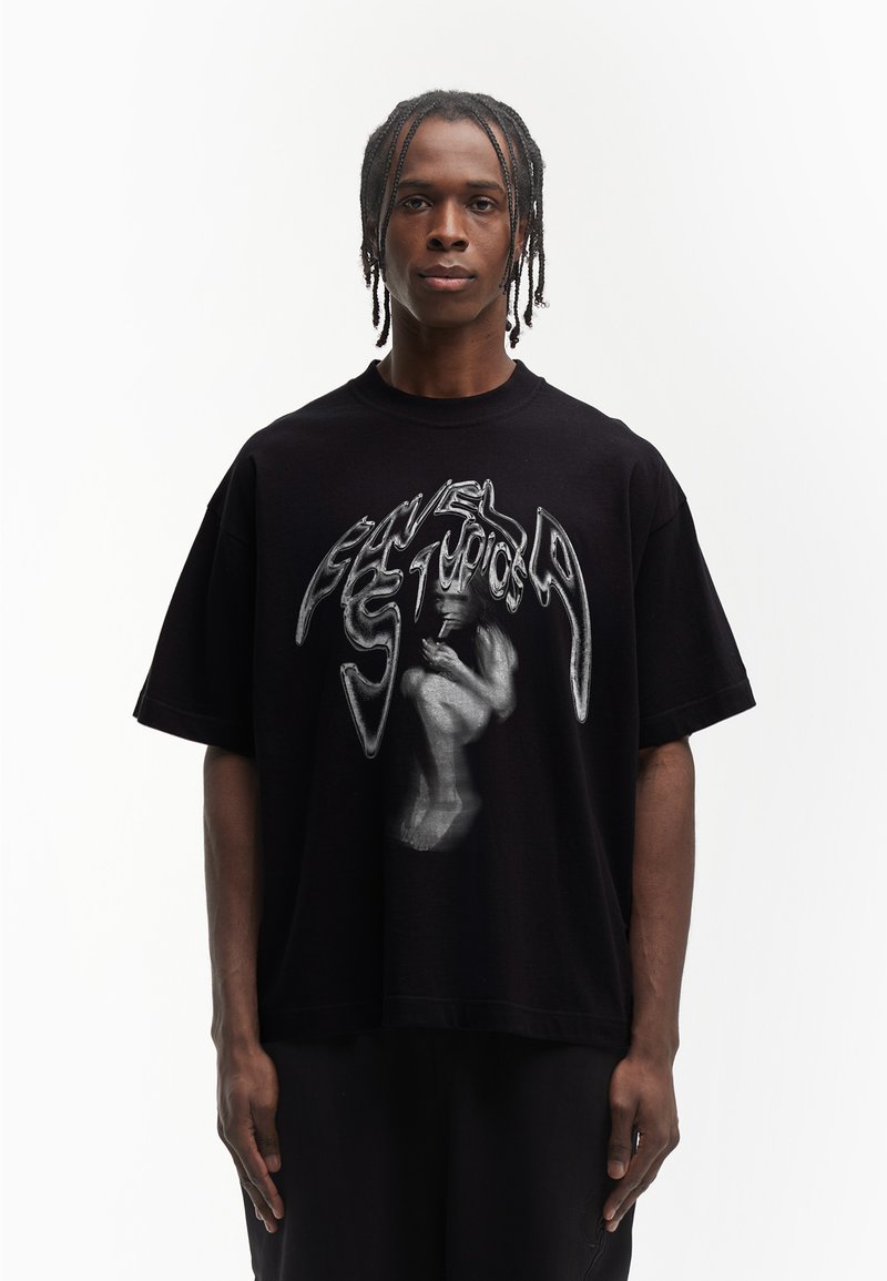FAVELA HIDING IN SHADOWS UNISEX - Print T-shirt - black