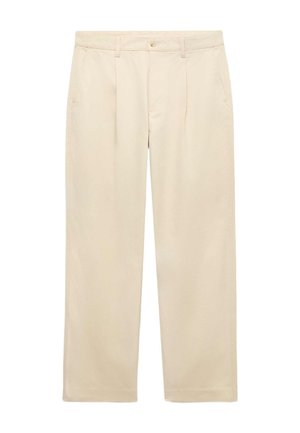 Marks & Spencer, RELAXED PLEAT FRONT TROUSERS.. - Bukser - light buff