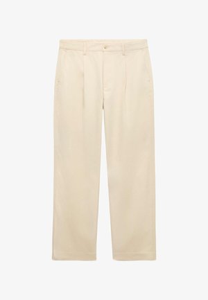 Marks & Spencer, RELAXED PLEAT FRONT TROUSERS.. - Bukser - light buff