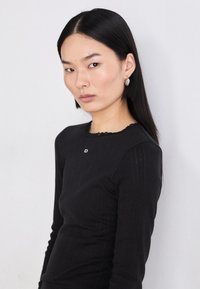 Tommy Jeans SLIM TEE - Langærmet T-shirt - black