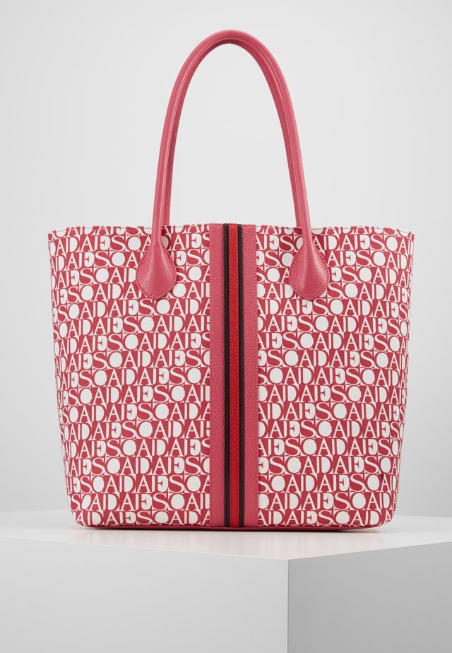 CANVAS SHOPPER - Shopping bag - red