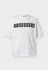 LOOSE FIT TEE - T-Shirt print - white/black