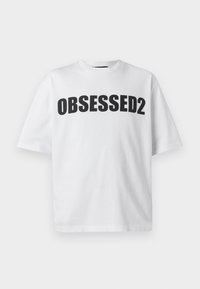 LOOSE FIT TEE - Apdrukāts T-krekls - white/black