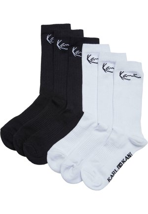 Karl Kani UNISEX  SIGNATURE 6 PACK - Socken - black white