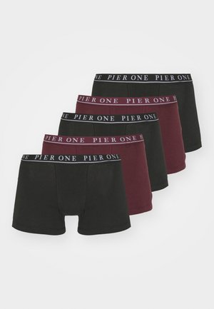 Pier One 5 PACK - Culotte - bordeaux/black