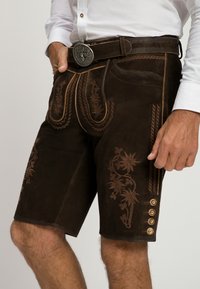 JP1880 LEDERHOSE KURZ TRACHT - Shorts - dark brown