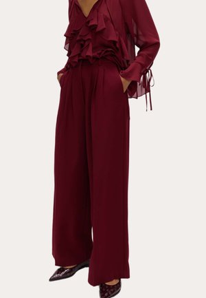 Pantalon classique - wine