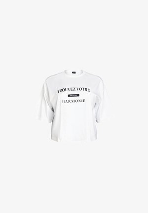 Zizzi, MIT LOCKERE PASSFORM - T-shirt à manches longues - bright white