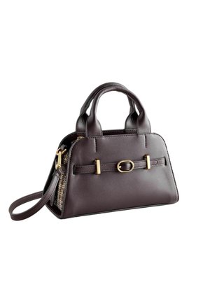 Next, CHECK HAND HELD BAG - Handbag - chocolate brown