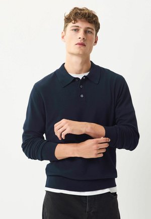 REGULAR FIT -LONG SLEEVE  - Strickpullover - navy blue