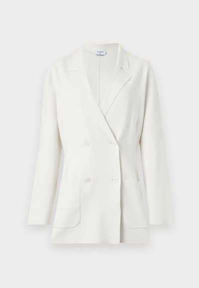 Λευκό διπλομπουκωτό σακάκι με πέτο notch, μακριά μανίκια, δύο μπροστινές τσέπες και τέσσερα λευκά κουμπιά από τη Filippa K.