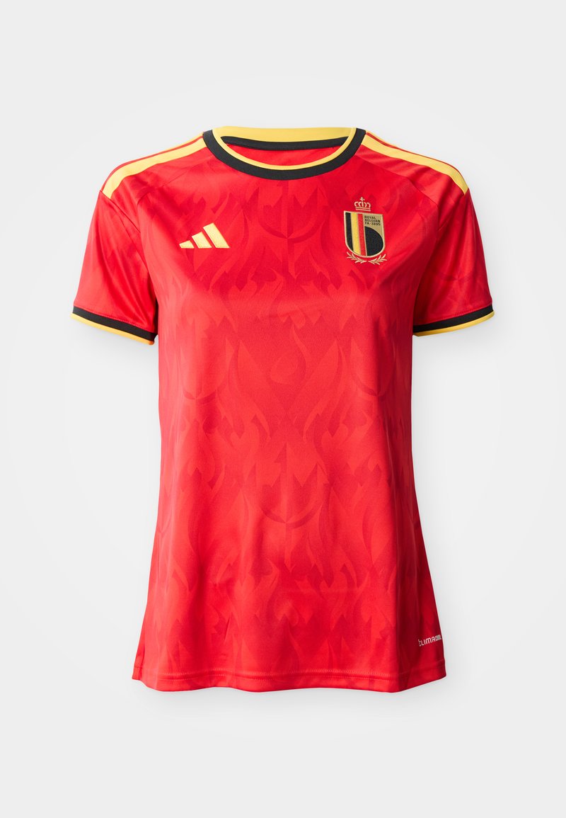 adidas Performance BELGIUM 26 HOME - Camiseta de fútbol - red/bold gold ...