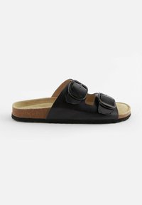 Next DOUBLE STRAP - Slip-on sandaler - black flood