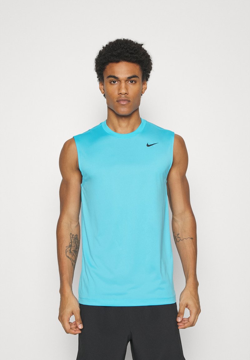 Nike Performance TEE RESET Top baltic blue/black/blau Zalando.at