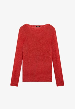 Massimo Dutti, BOAT NECK KNIT SWEATER - Pullover - red