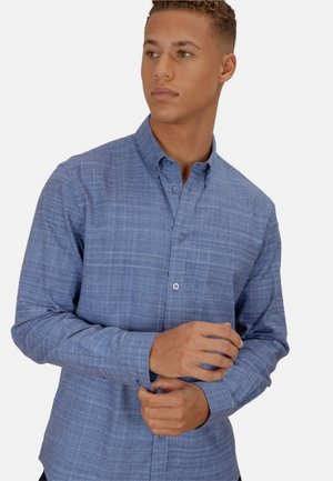 RONALD - Button down-skjorte - mid blue