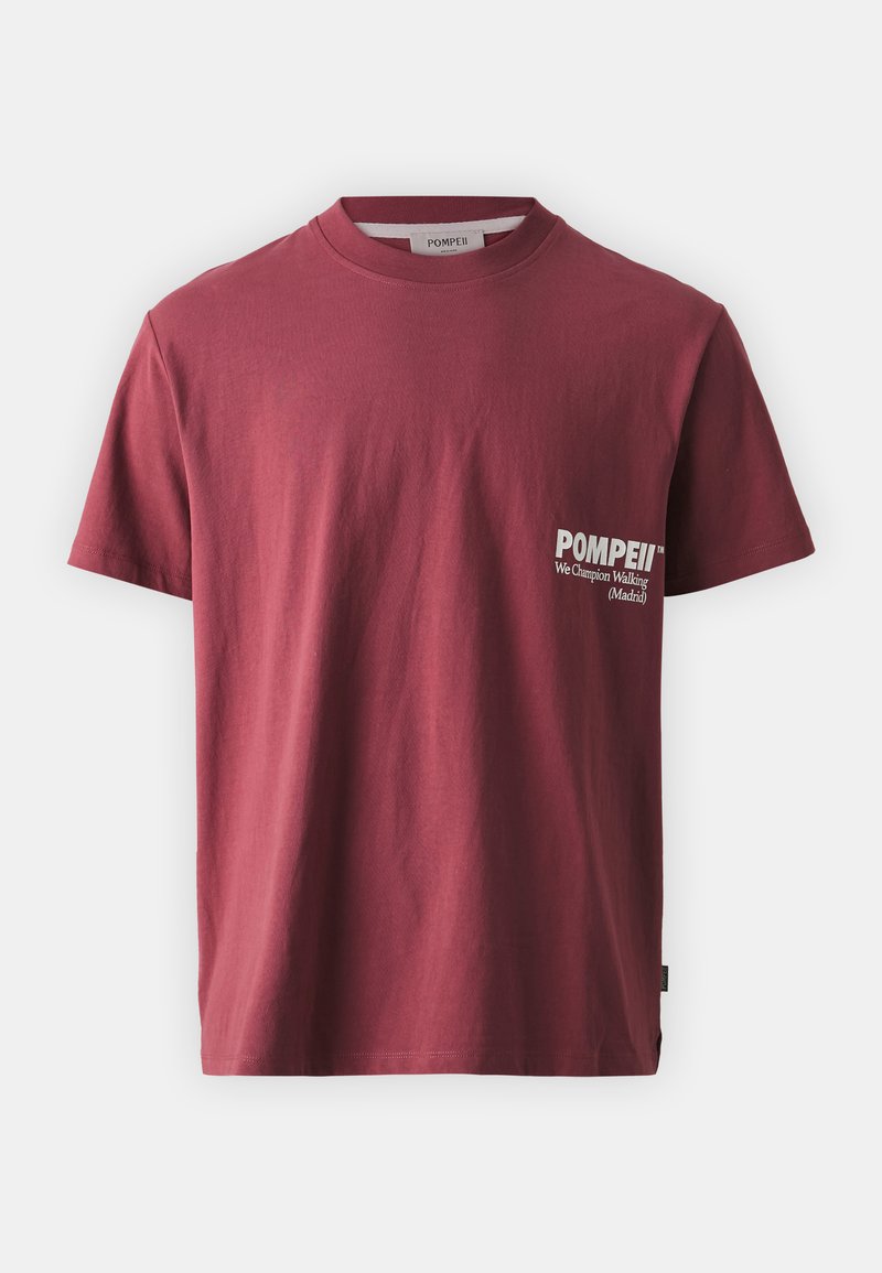 Pompeii T-shirt print donkerrood