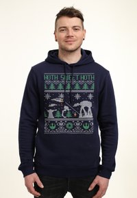 Star Wars STAR WARS CLASSIC HOLIDAY BATTLE - Jersey con capucha - navy blue