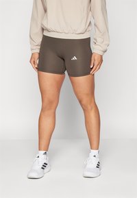 adidas Performance TECHFIT SHORT - Retuusid - shadow olive