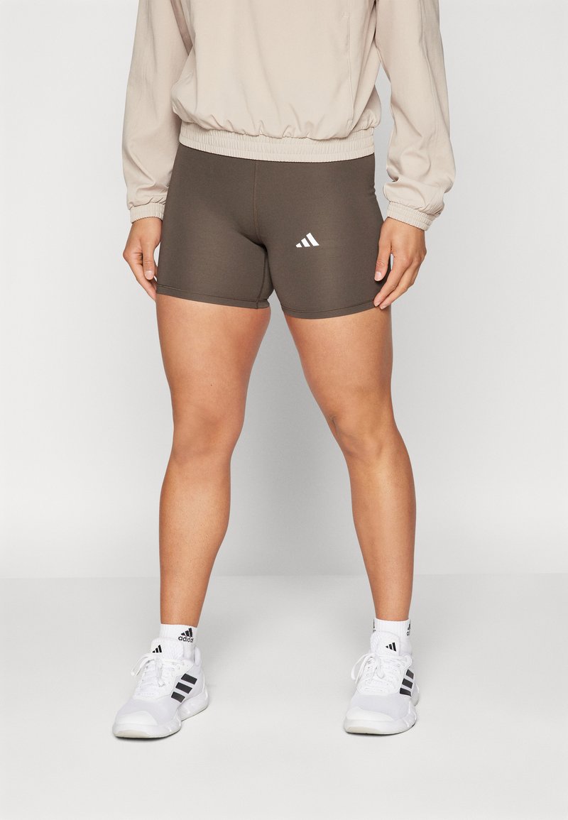 adidas Performance TECHFIT SHORT - Retuusid - shadow olive