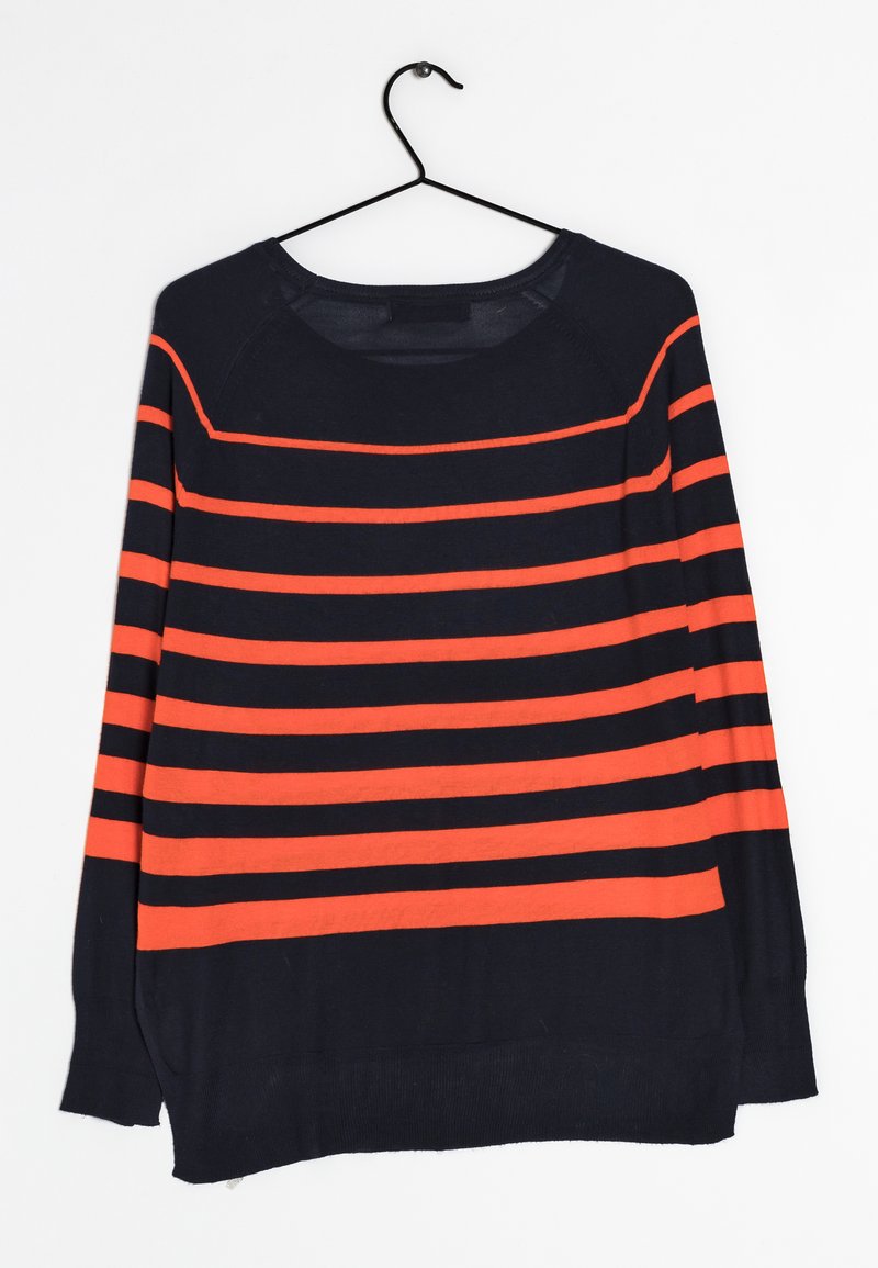 Zara Jumper orange, dark blue/orange (Pre-owned) Zalando