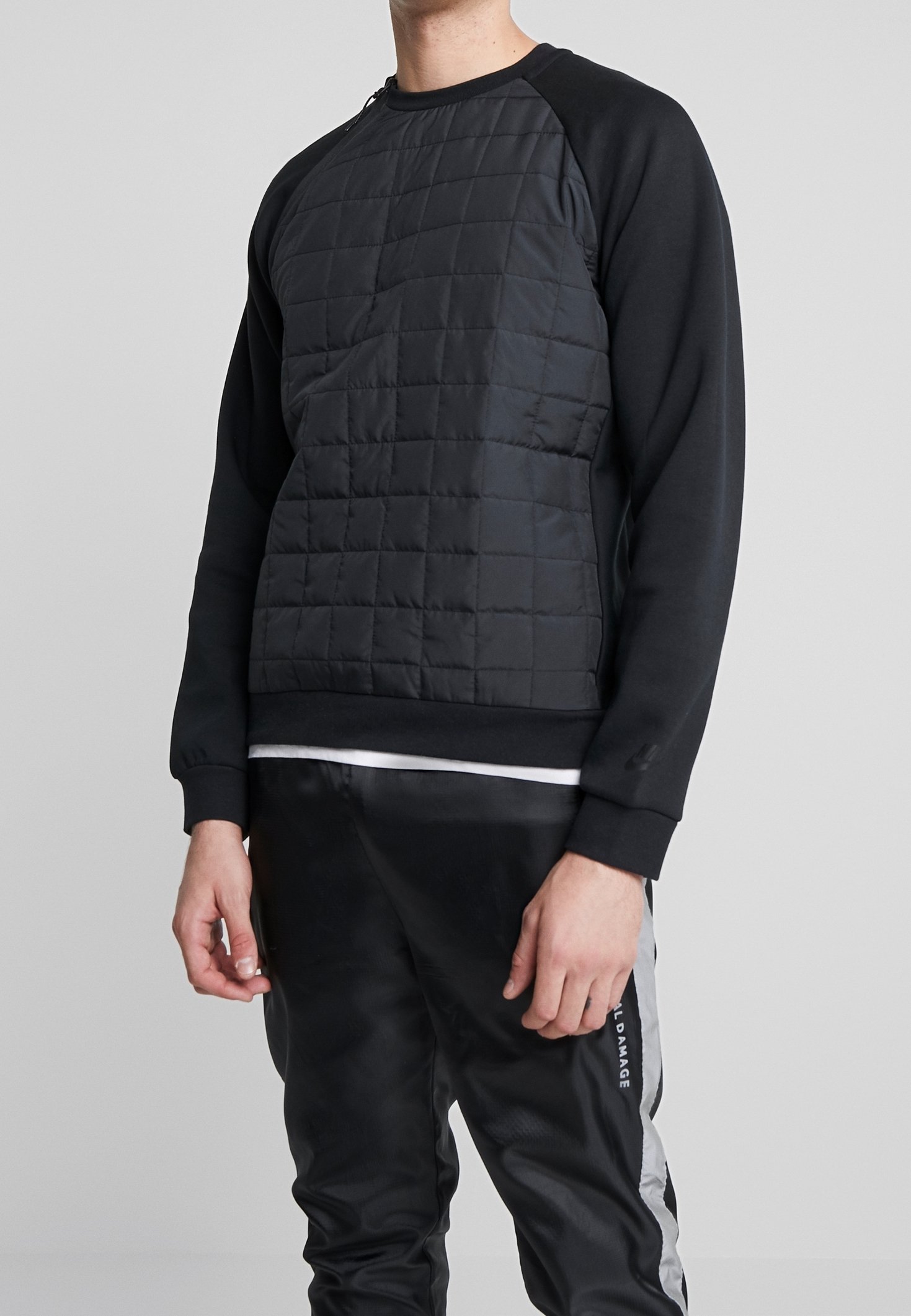 nike quilted sweatshirt