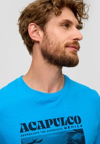 s.Oliver Triko s potiskem - pastelltürkis