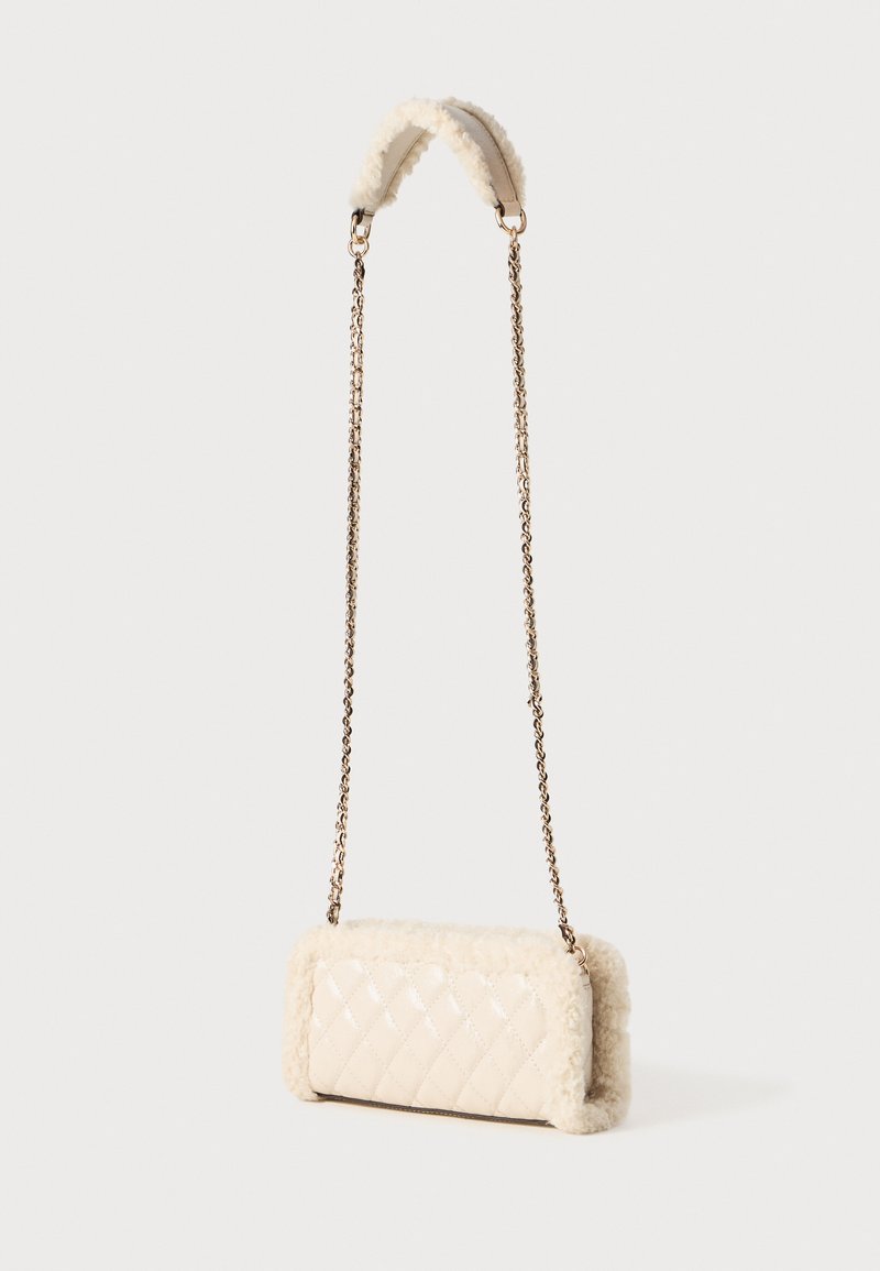 Borsa A Tracolla GUESS Valla Satchel – Color Bone Avorio, 30x14x7 Cm, Chiusura Con Cerniera, Tracolla Regolabile, Elegante E Spaziosa
