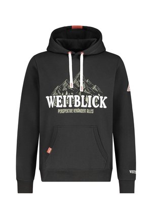 MIT WANDERPRINT - Kapuzenpullover - dark grey