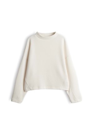 OPUS, LOOSE FIT SOFT TEXTURE - Sweatshirt - soft cream