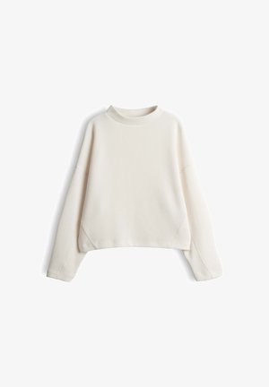 OPUS, LOOSE FIT SOFT TEXTURE - Sweatshirt - soft cream
