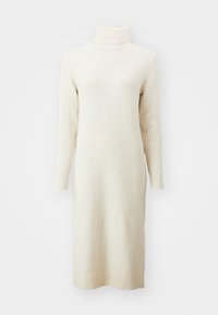 VMBOOM ROLLNECK DRESS  - Stickad klänning - birch melange