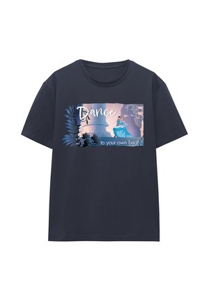 CINDERELLA AND THE PRINCE DANCE TO YOUR OWN BEAT - Print T-shirt - dark blue