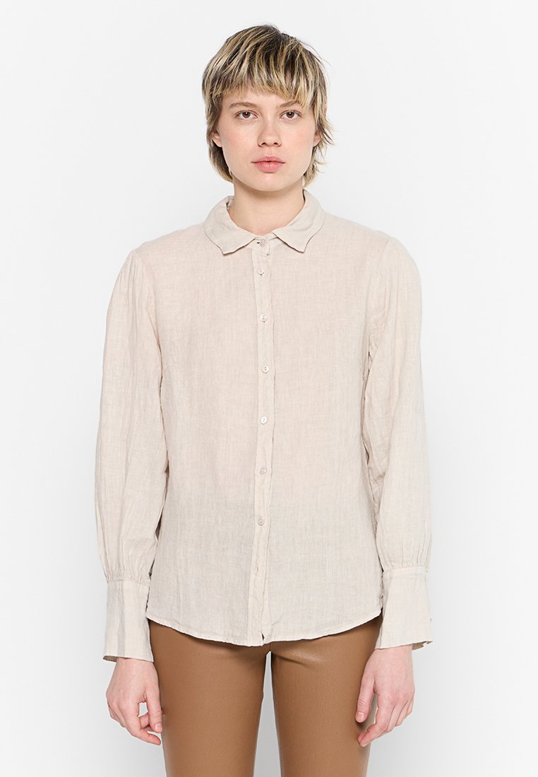 Stefanel Overhemdblouse beige Stefanel Overhemdblouse beige