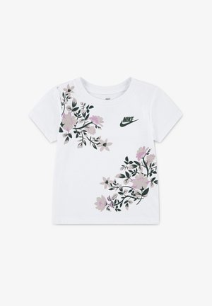 Nike Sportswear CLUB RINGLET - Potiskana majica - white