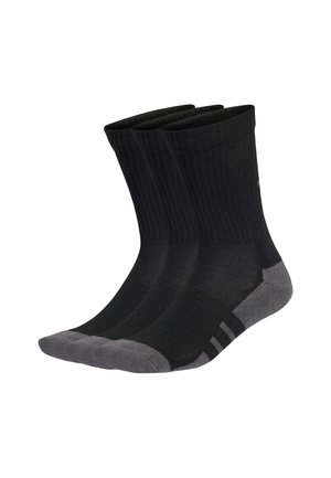 ESSENTIALS CLIMACOOL CREW 3 PAIRS - Chaussettes de sport - black   grey six