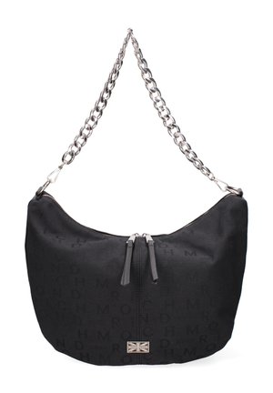 John Richmond Schoudertas - black and silver