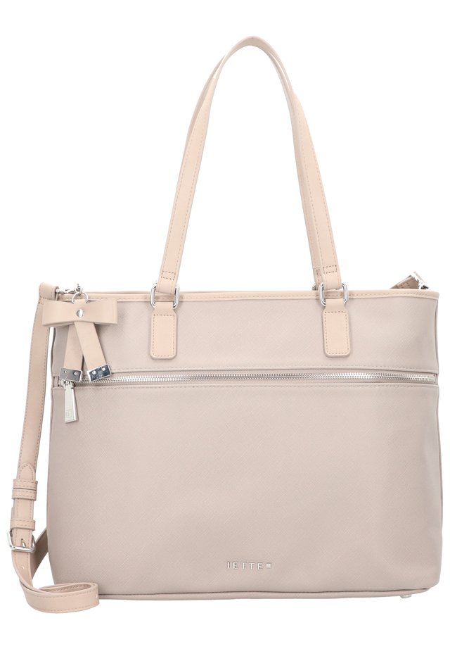 SAFFIANO BOW - Shopping bag - nude