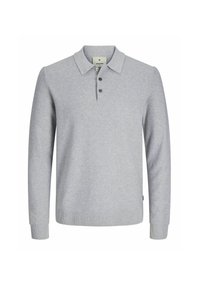 EINFARBIG  - Bluză polo - light grey melange