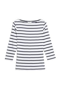 Marks & Spencer STRIPED SLASH NECK - Maglietta a manica lunga - white mix