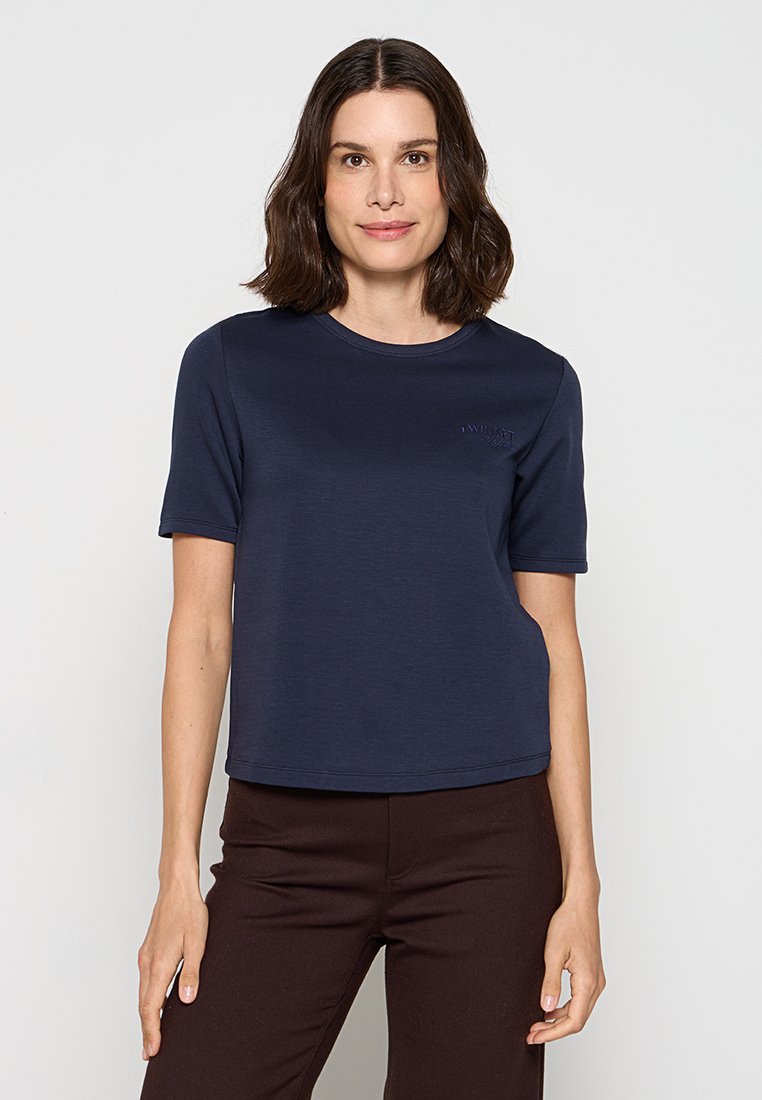 Twinset ACTITUDE T-shirt basic donkerblauw Twinset ACTITUDE T-shirt basic donkerblauw