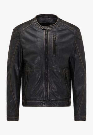 Mustang Leather jacket - schwarz