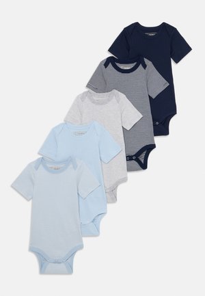 UNISEX 5 PACK SHORT SLEEVE - Overal na spanie - dark grey/blue/grey/light grey