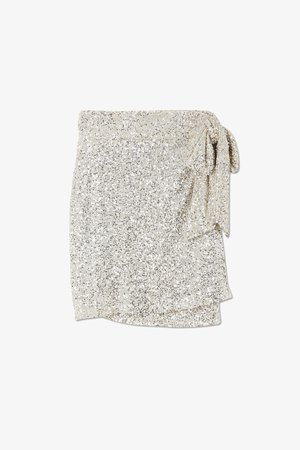 Never Fully Dressed, JASPRE SKIRT - Gonna a portafoglio - silver