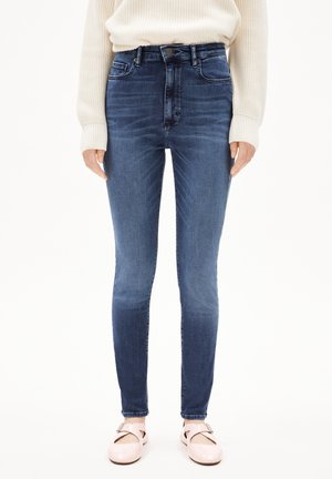 Skinny-Farkut - blue denim