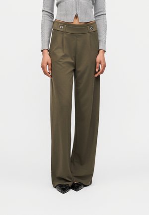 JDYNEW PRETTY GEGGO LONG PANT - Bukser - kalamata