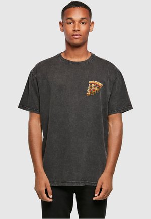 PIZZA COMIC  - T-shirt imprimé - black