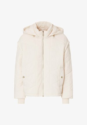LIU JO, LIU JO QUILTED JACKET WITH HOOD - Veste d'hiver - off-white